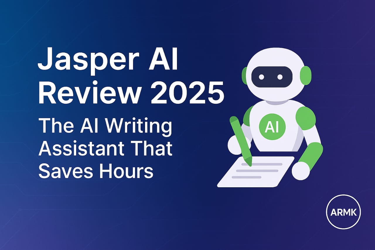 Jasper AI Review 2025 🚀 – The AI Writing Assistant That Saves Hours with ARMK branding