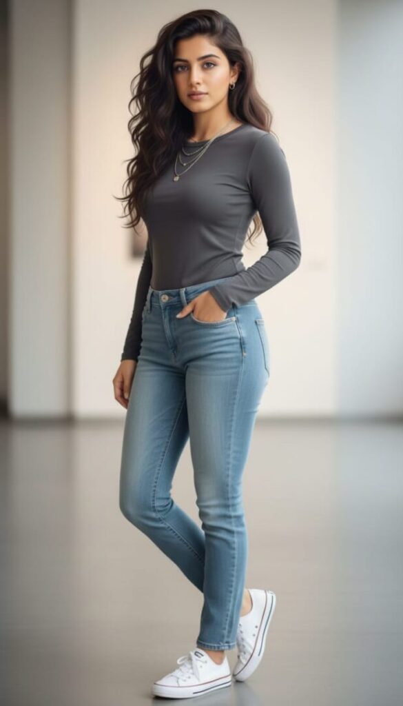 Original full-body portrait used as input before running Runway Gen-4 Turbo video generation.
