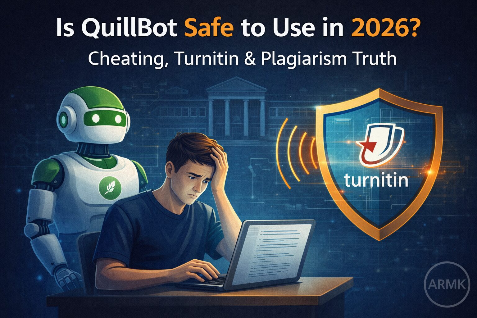 Is QuillBot safe to use in 2026? Privacy, plagiarism detection, academic and Turnitin risk explained visually