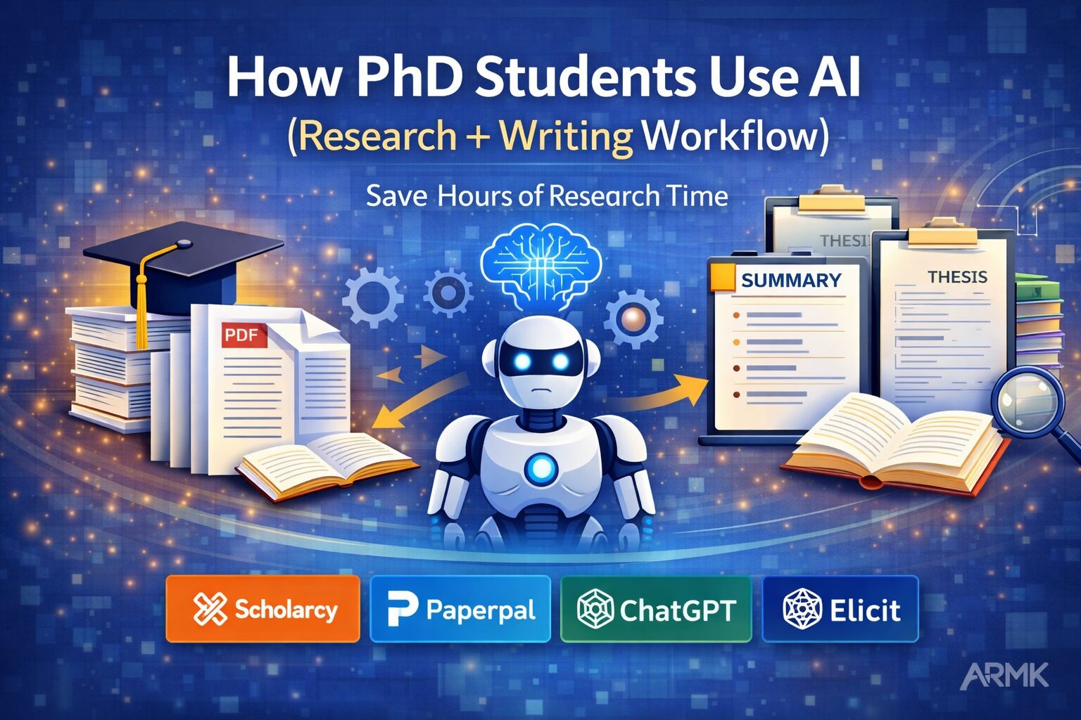 How PhD Students Use AI for Research, Writing & Literature Review (2026 Guide) 🎓